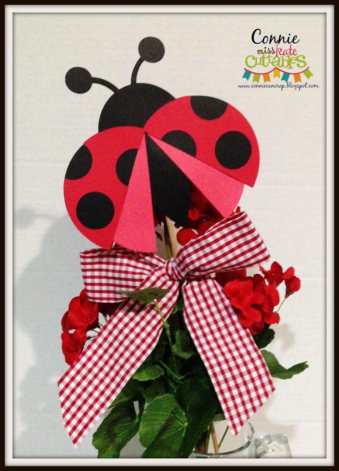 Connie Can Crop Ladybug Luncheon Decor Miss Kate Cuttables