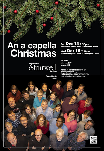 Stairwell Carollers 2019 Christmas concert poster