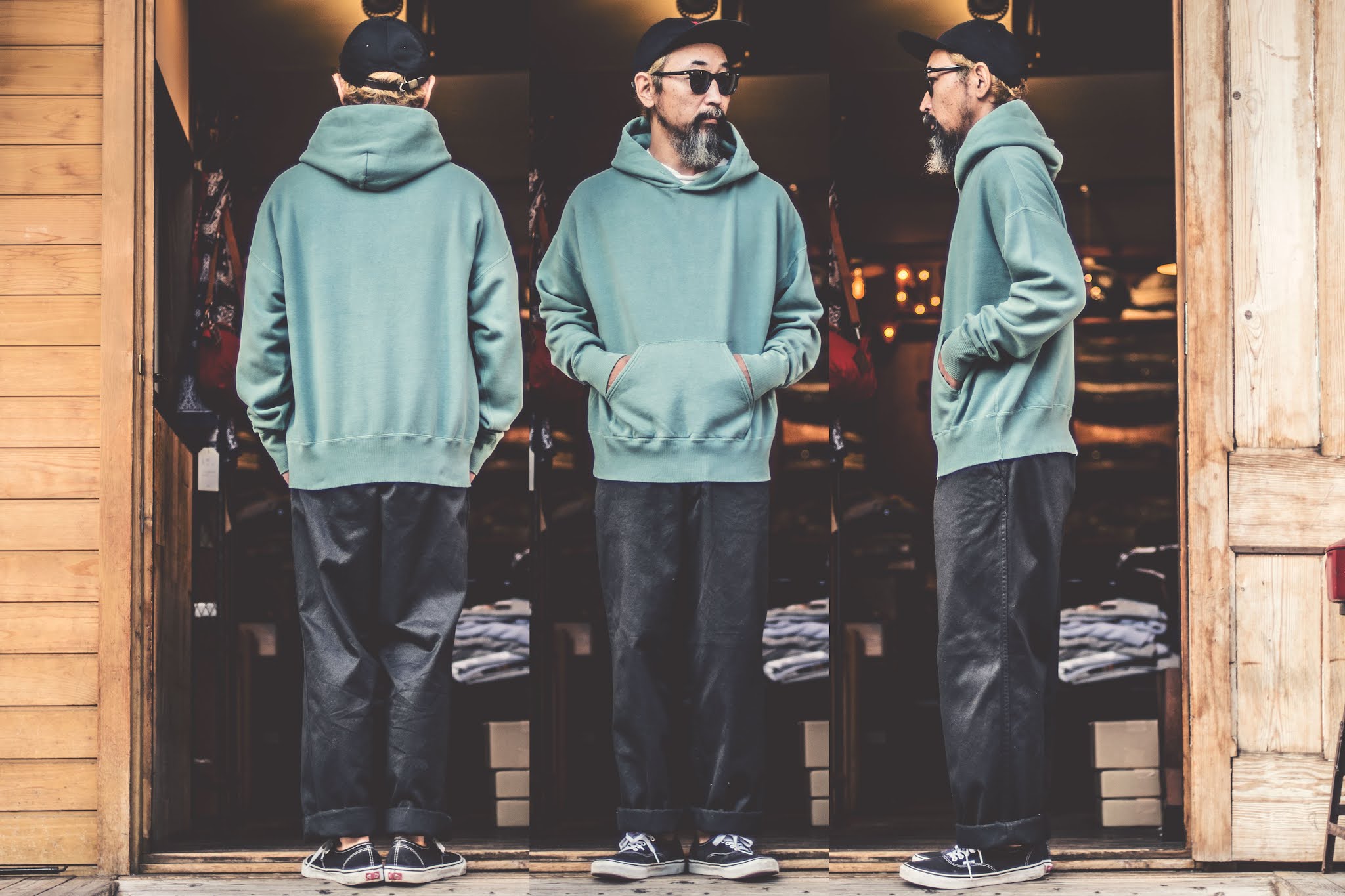 RIDING HIGH "DUSTY COLOR PARKA, GREEN" セレクトショップ リズム横浜 オンラインストア