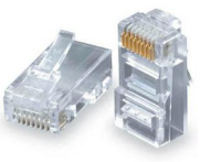 Konektor RJ-45 Untuk Kabel Twisted Pair Peralatan Pada Pusat Operasi Jaringan Peralat