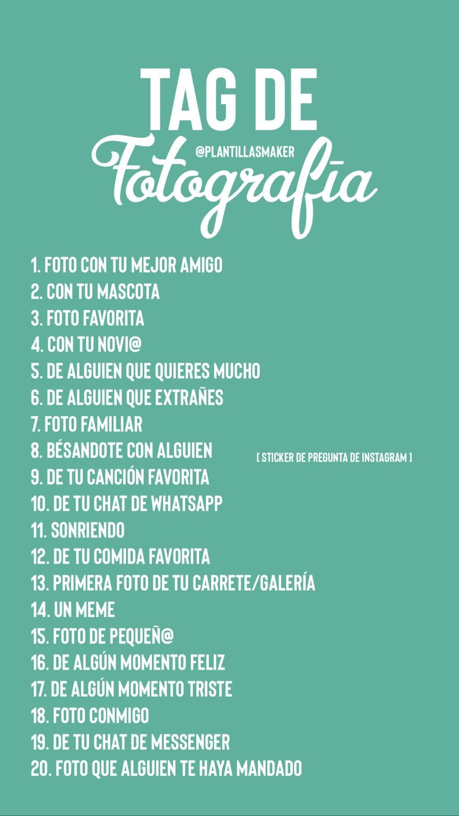 Tag de fotos para Instagram [Plantillas]