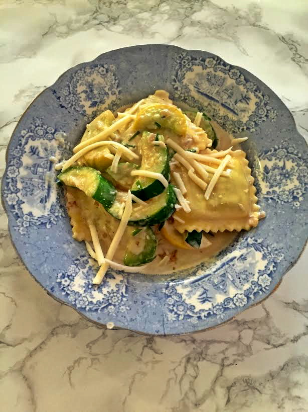 Creamy Ravioli with Squash and Lemon