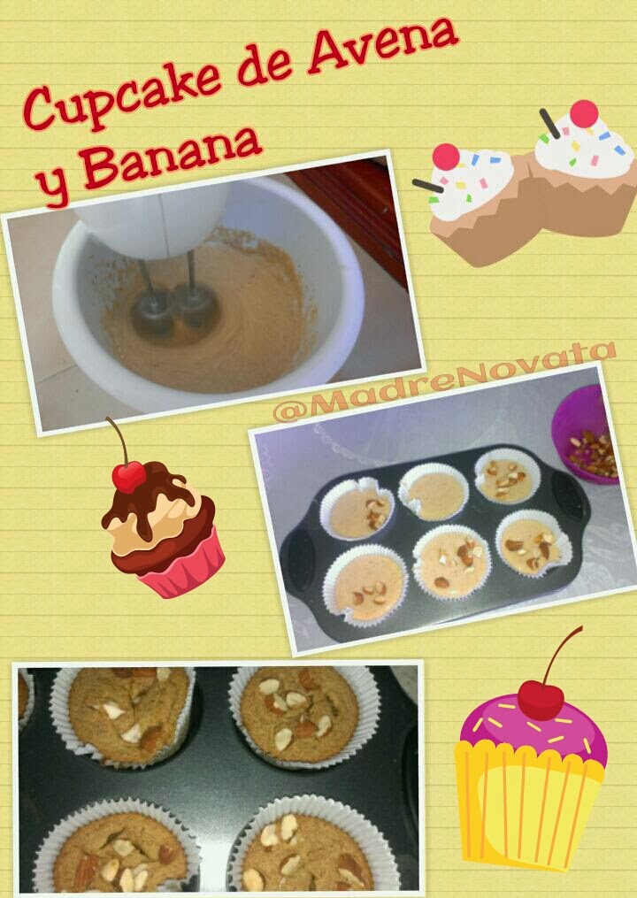 MADRE NOVATA Cupcake de Avena y Banano