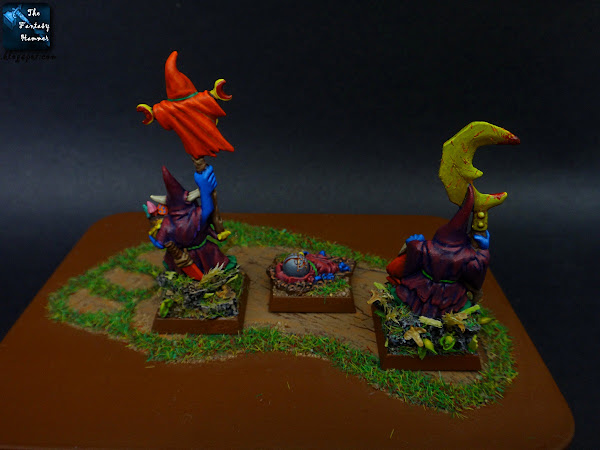 Night Goblins Shaman & Warboos Foot of Gork base