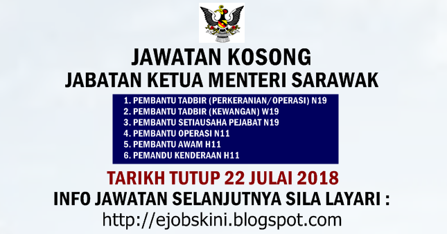 Menteri jabatan sarawak ketua Kabinet Sarawak: