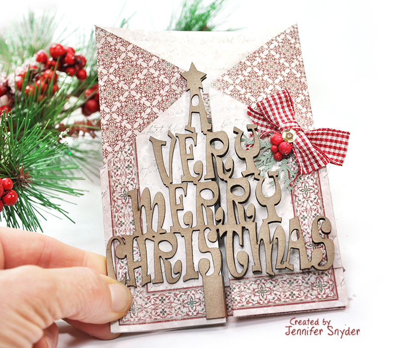 Scrap Escape TriFold Cards for Christmas Cards with a Surprise