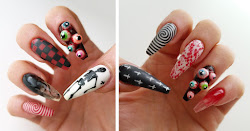 halloween nail diy 3d gel 4d nails sinister gruesome