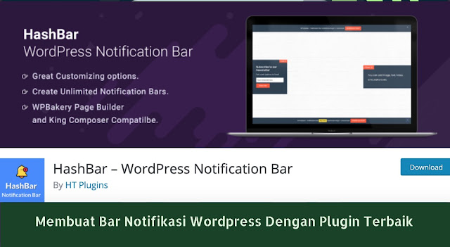 Membuat Bar Notifikasi WordPress Dengan Plugin Terbaik