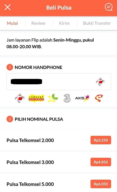Cara Praktis Beli Pulsa Dan Kuota Internet Dengan Flip Bapigif