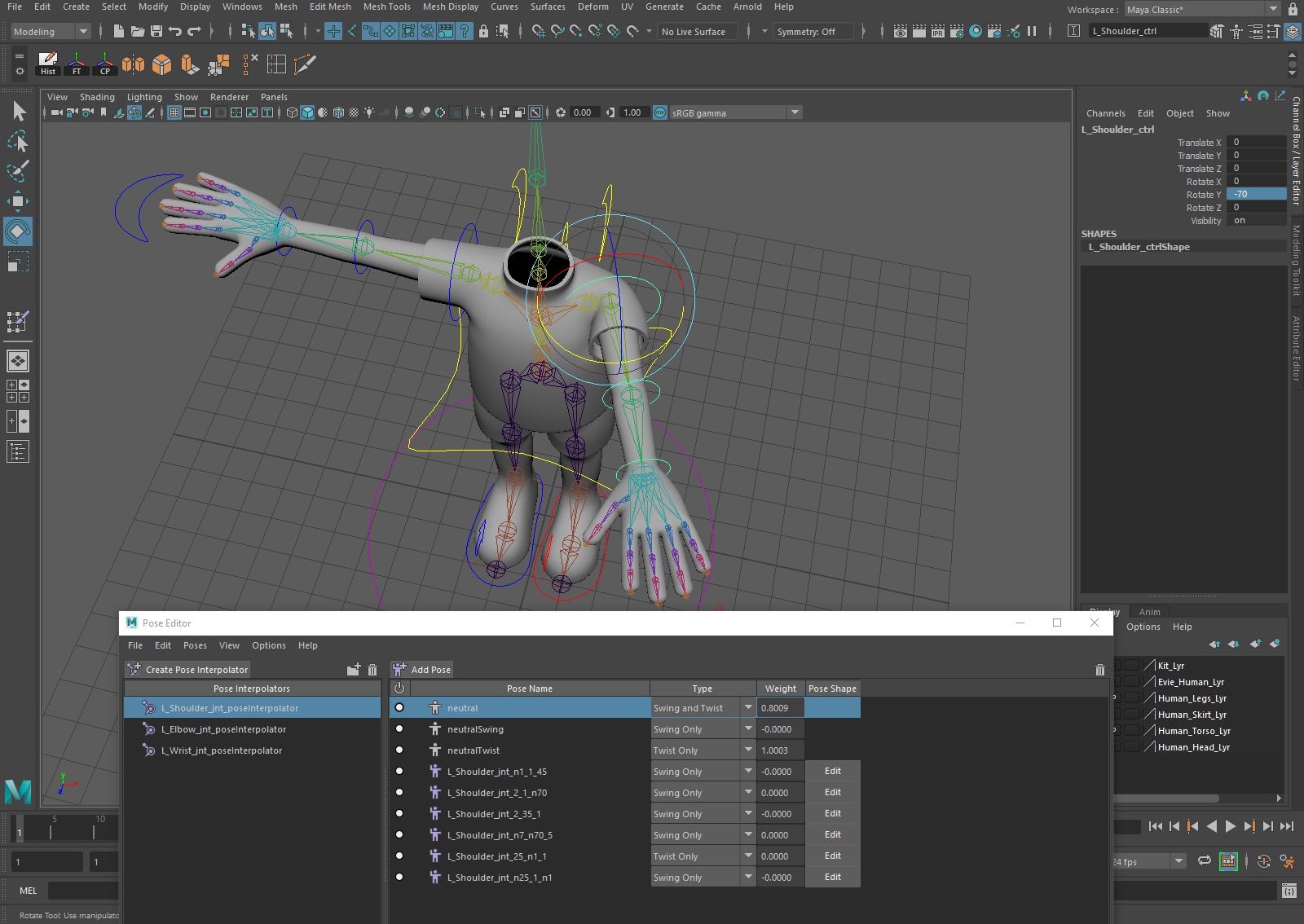 Karris Palmer - BA (Hons) Computer Animation Arts: Major: Skinning (Part 5)
