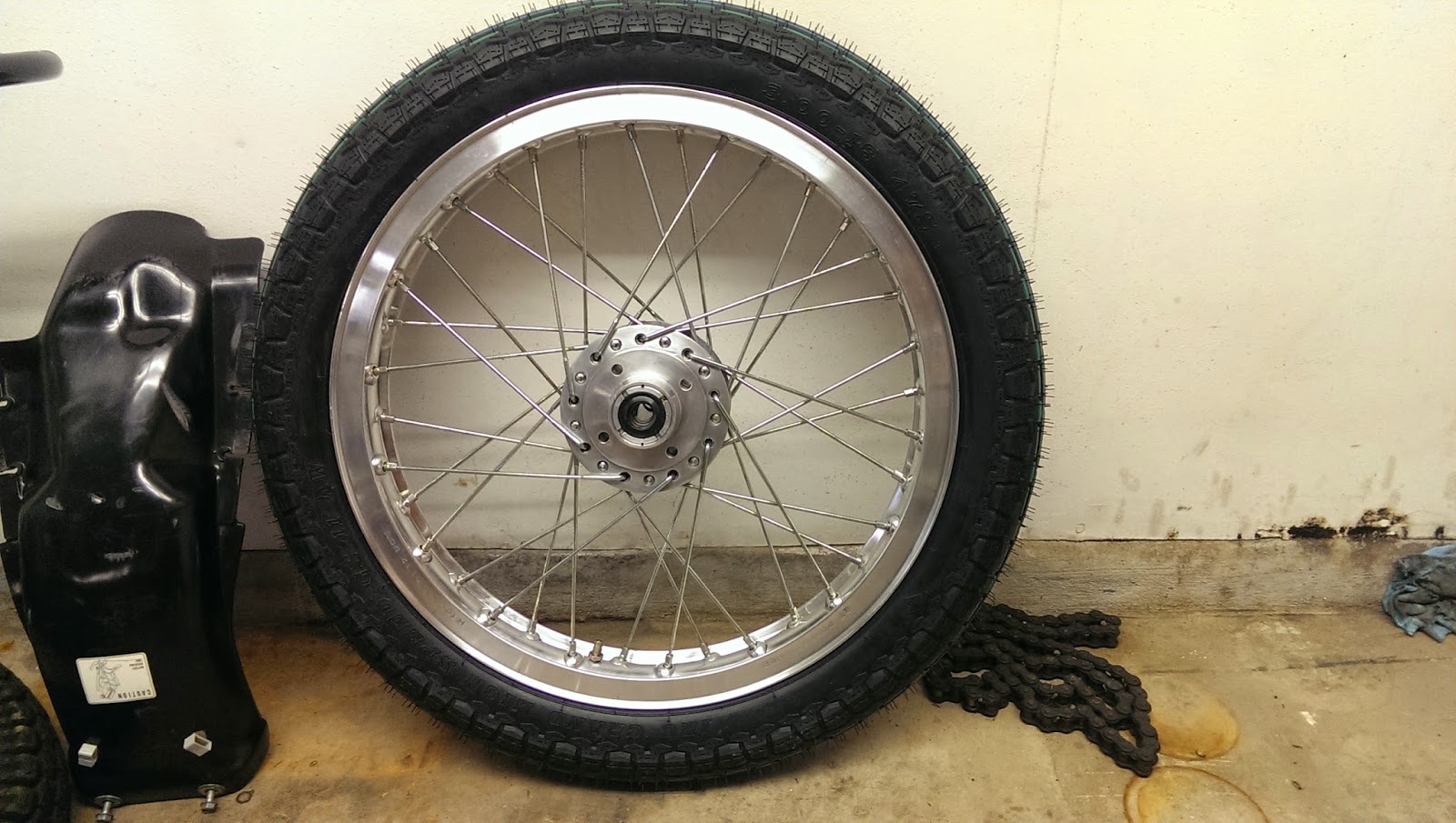 Honda CB360 Project Motorcycle Wheels