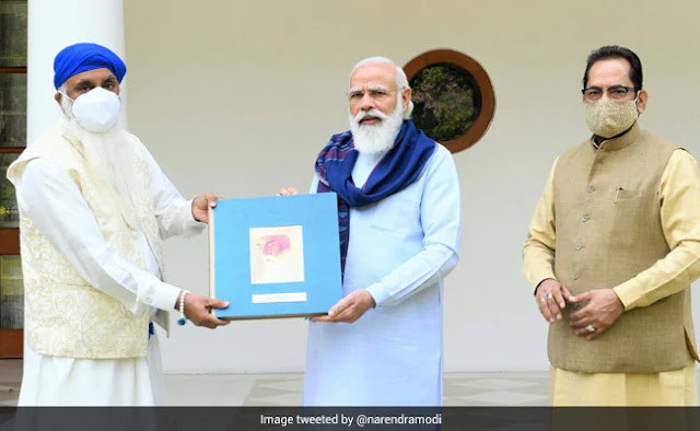 Prime Minister Narendra Modi on Wednesday released a book on the life and ideals of Guru Nanak Dev, the founder of Sikhism and first of its ten gurus.