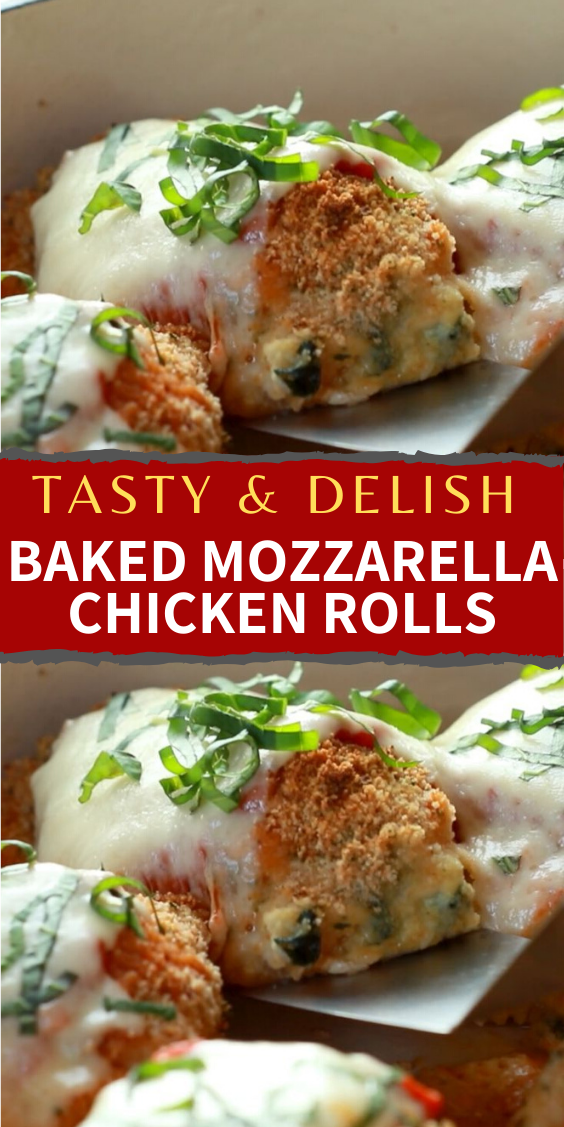 BAKED MOZZARELLA CHICKEN ROLLS Easy And Simple Recipes
