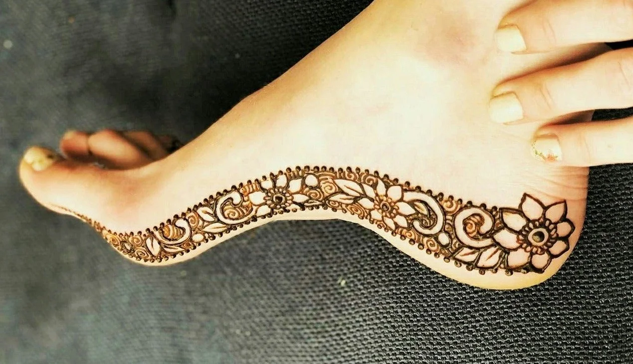 New Mehndi Designs – Beautiful Foot Mehndi Designs # i194