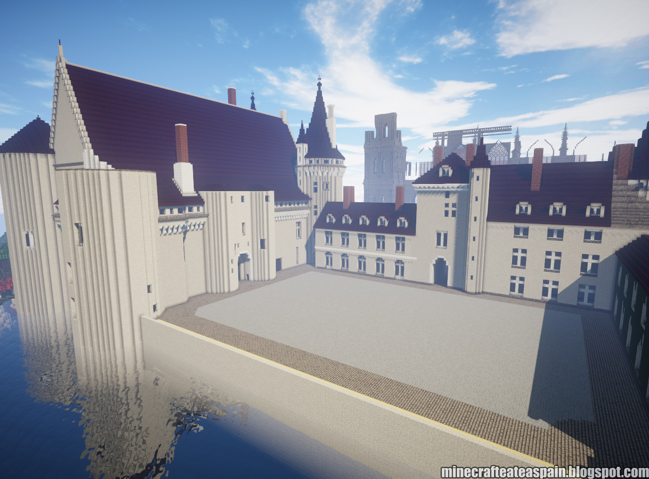 Minecrafteate: Réplica Minecraft: Castillo de Sully Sur Loire, Francia.