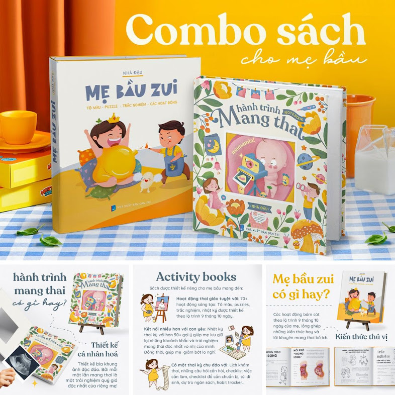 [A116] Sách tô màu cho Bà Bầu tháng 3