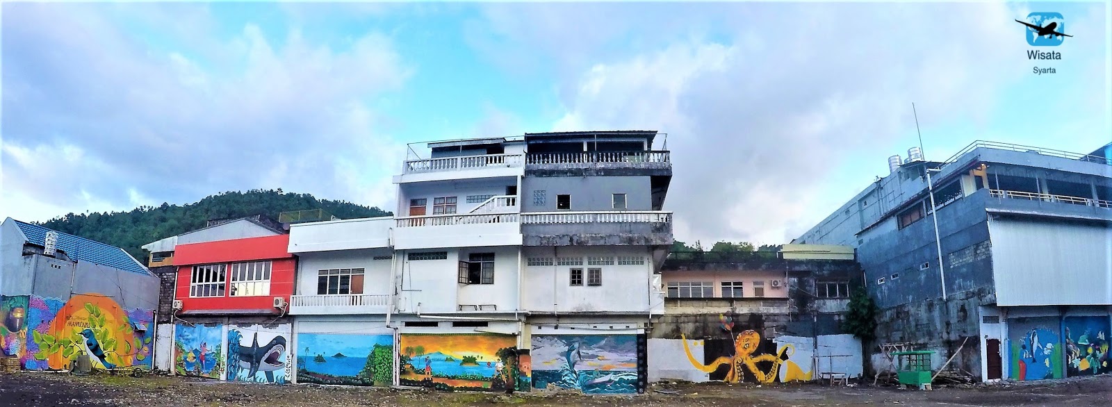 12 Gambar Mural di Pelabuhan Tua Tahuna Wisata Syarta