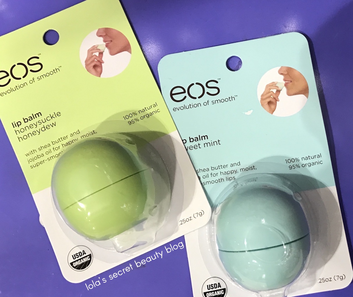 lola's secret beauty blog EOS Lip Balm is the Perfect Lipstick Base in