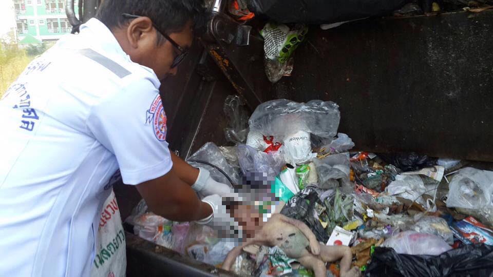 Photos Baby found stuffed in plastic bag and thrown into dumpster