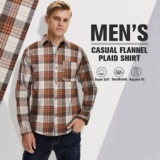 Plaid Flannel Shirt For Men