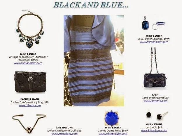 dress white and gold blue and black