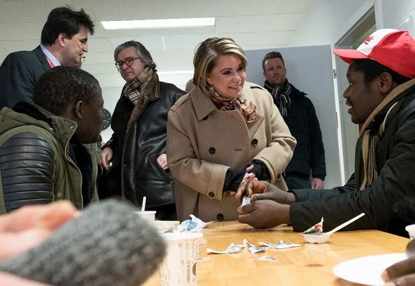 Grand Duke Henri and Grand Duchess Maria Teresa visited Wanteraktioun in Findel