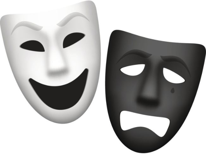 Белая театральная маска. Театральные маски. Улыбающаяся маска. Маски пантомимы.