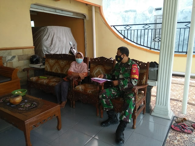 Jalin Silaturahmi, Babinsa Duyungan Laksanakan Anjangsana Ke Rumah Warakawuri