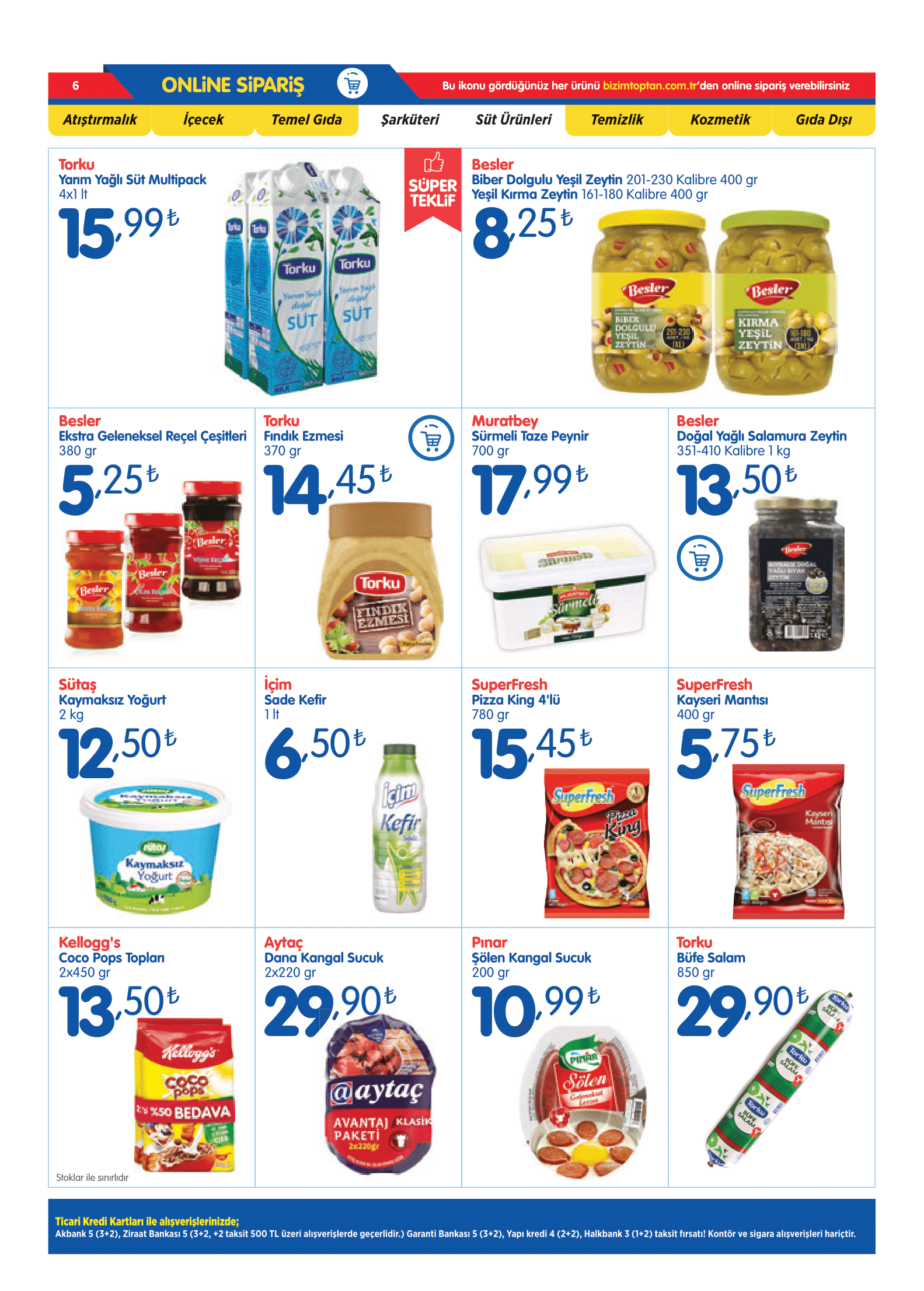 BİZİM TOPTAN MARKET EV&amp;OFİS İNDİRİMLİ ÜRÜNLER KATALOĞU