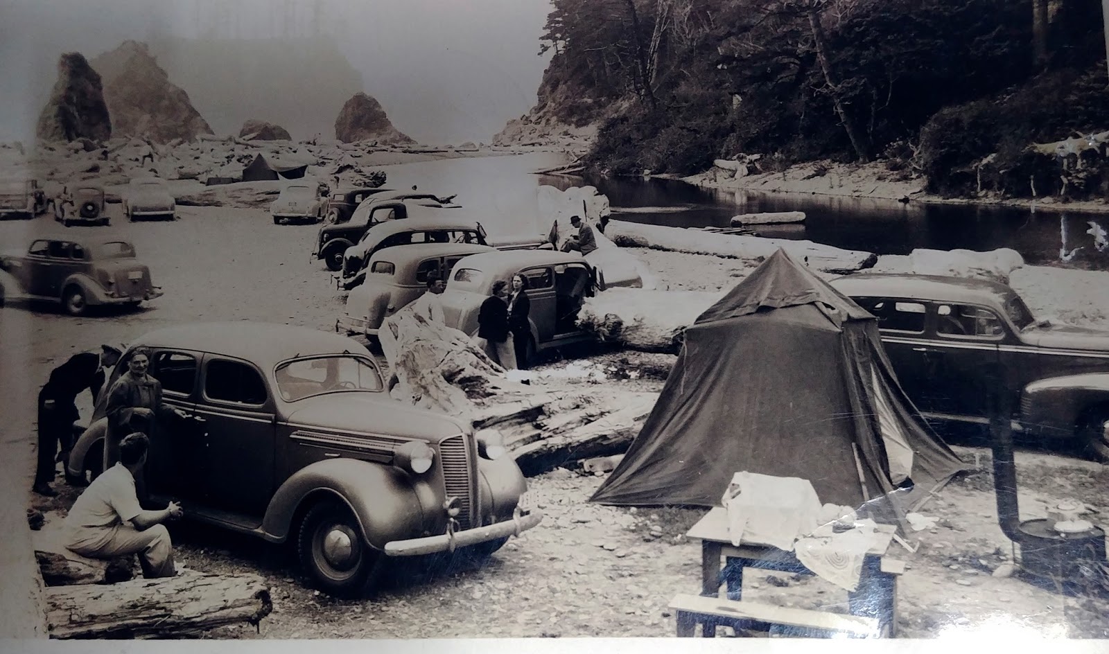 Washington Shorelines Now and Then Car camping