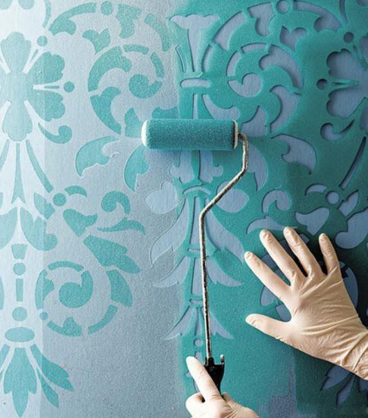 Wall stencils for painting Ideas Creative DIY