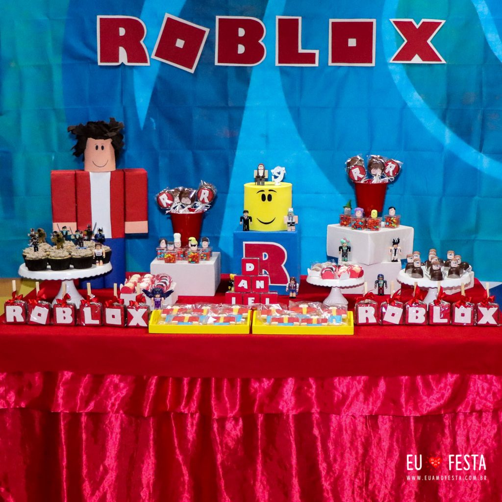 Festa Roblox simples e barato - Ideias para inspirar! - Festa Free