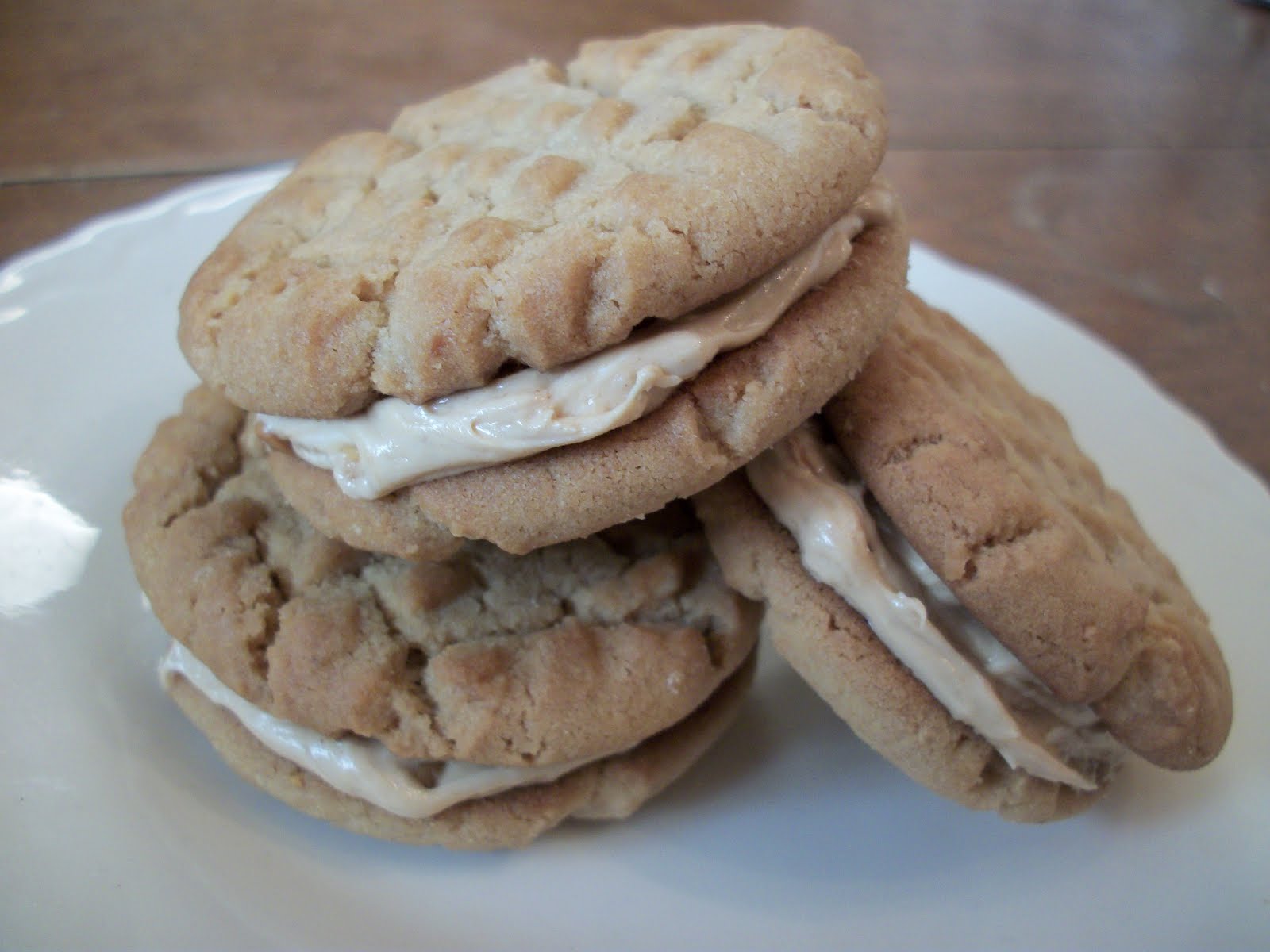 The Big Green Bowl Peanut Butter Cream Sandwich Cookies