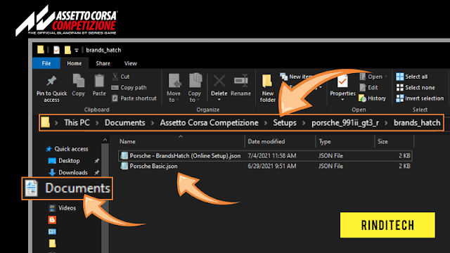 Cara Pasang File Setup JSON di Game Assetto Corsa Competizione