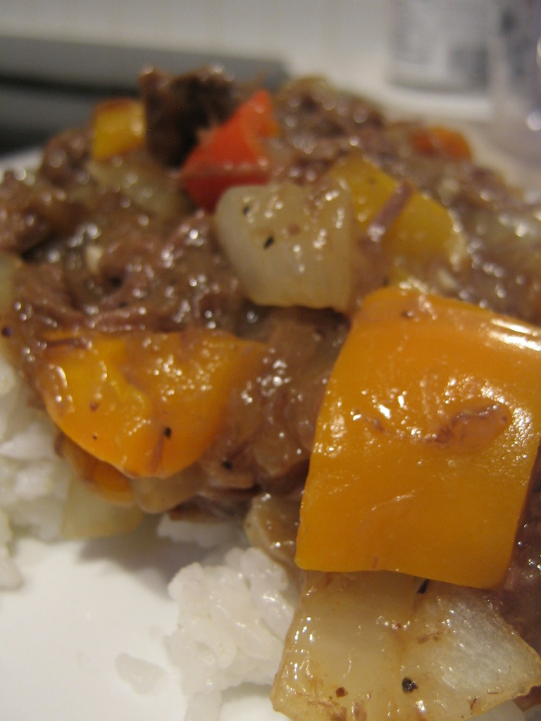 The Gluten Free Budget Crunch Pepper Steak Using Leftover Roast