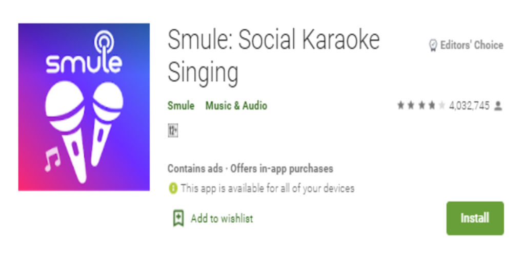 download smule auto tune app from play store