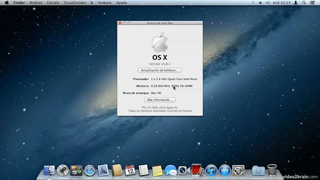 Descargar Mac OS X Mountain Lion 10.8 10.8 DMG Español