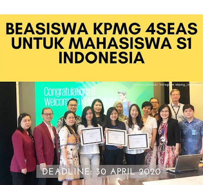 Program Beasiswa KPMG 4SEAS Mahasiswa S1 Indonesia