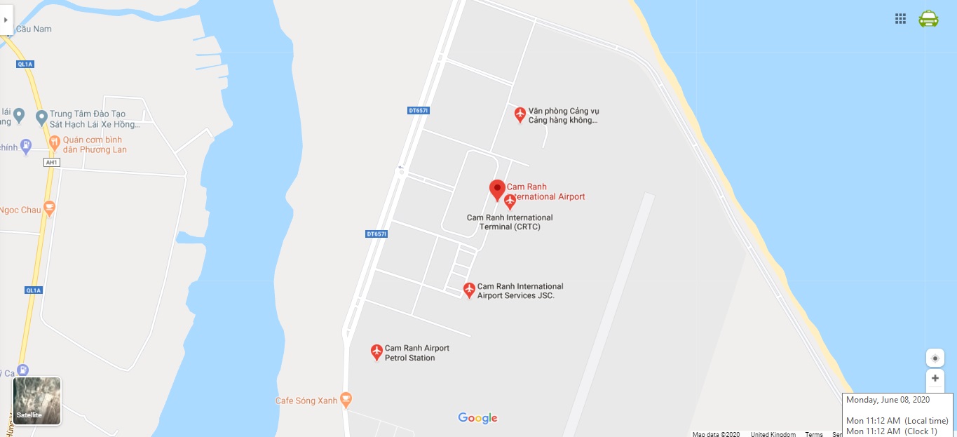 Cam Ranh International airport Map