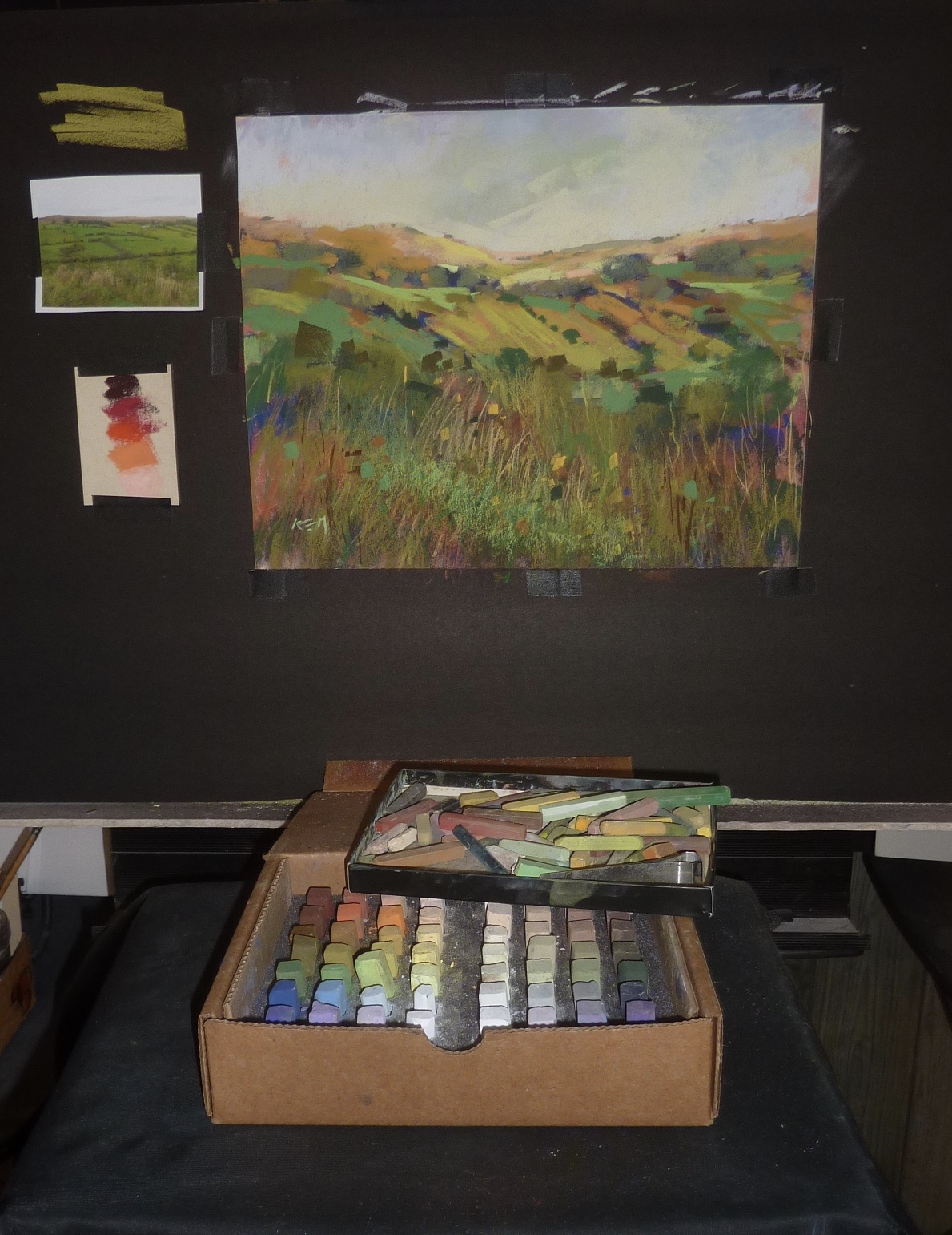 Painting My World New Video Demo with the Blue Earth Pastels Nomad Set