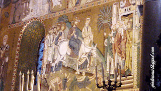 Dez razões para ver e se apaixonar por Palermo palermo capela palatina mosaico entrada jesus jerusalem - Dez razões para ver e se apaixonar por Palermo