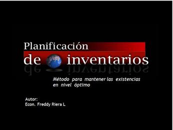 ADQUIERA EL LIBRO DIGITAL  "PLANIFICACIÓN DE INVENTARIOS" Y RECIBIRÁ GRATIS PROGRAMA SIMULADOR EOQ