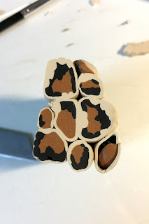 Collection Nature canne pâte polymère léopard stenna bijoux