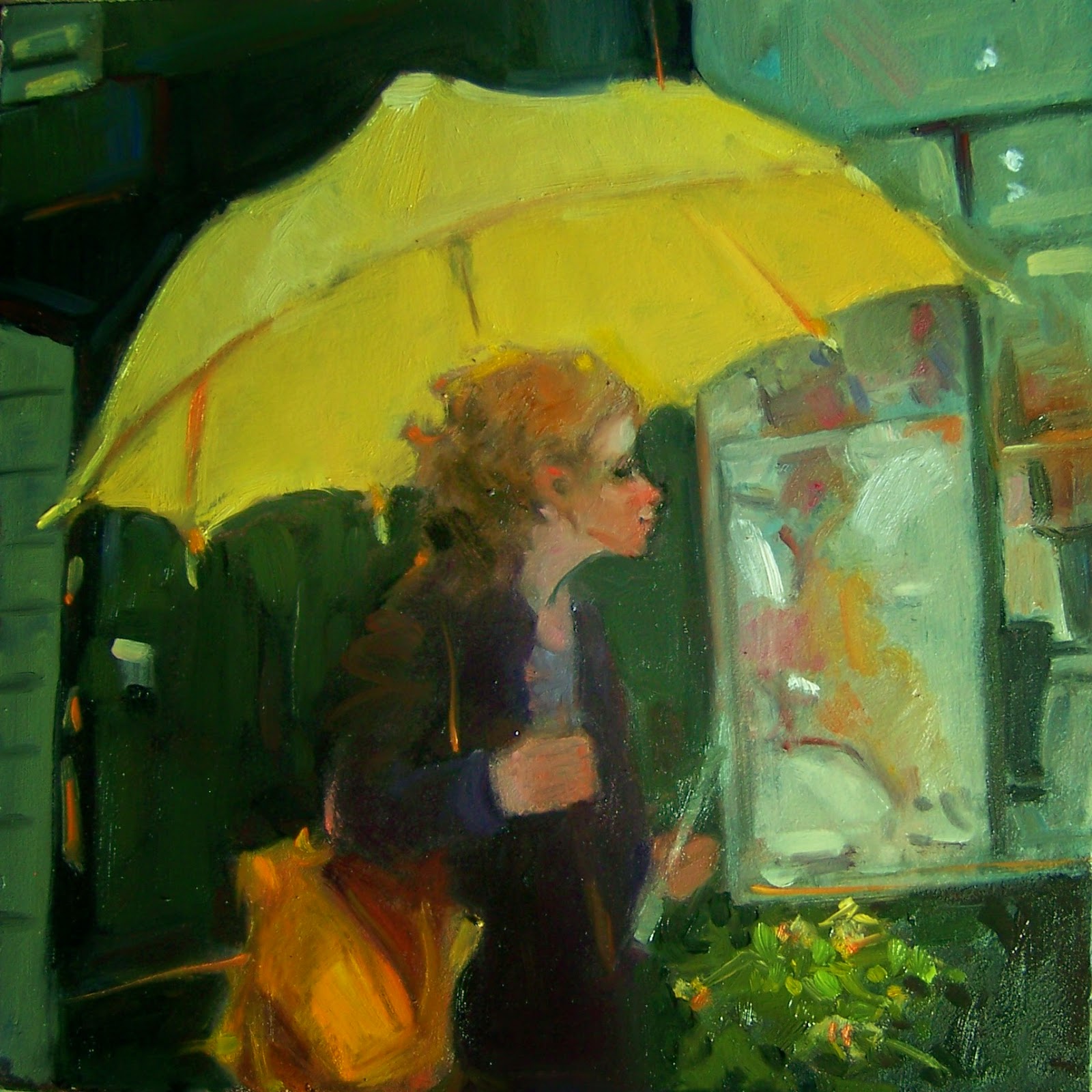 Kim Roberti Art Gallery "Yellow Umbrella"
