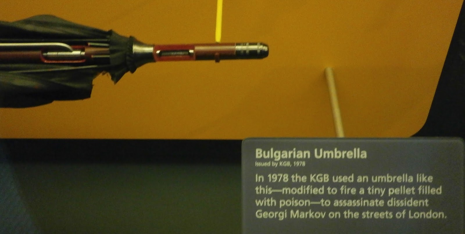 Corfu Blues and Global Views Markov and the poisoned umbrella