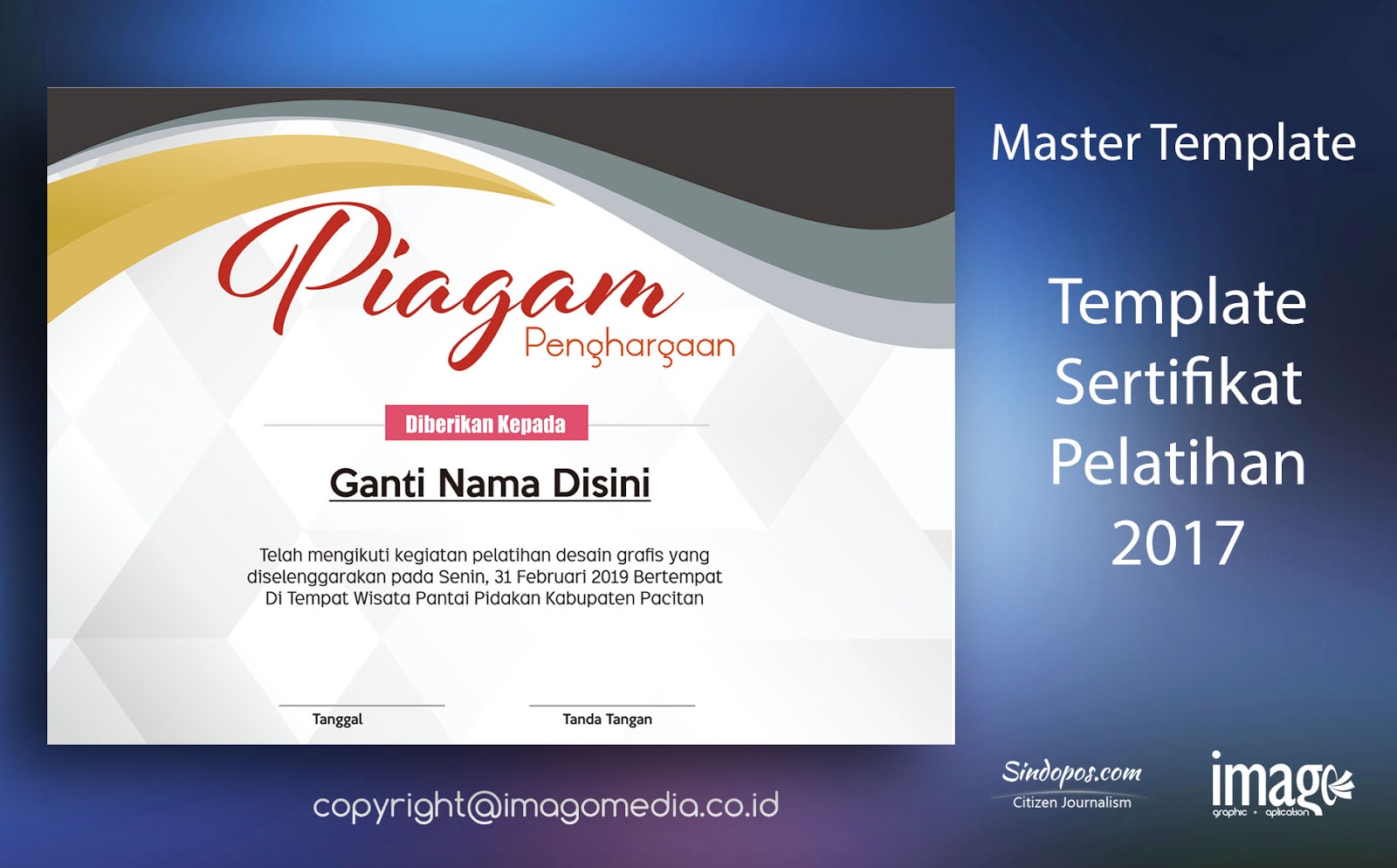 Download sertifikat piagam template desain grafis download 