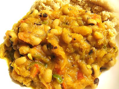 squash curry with beans