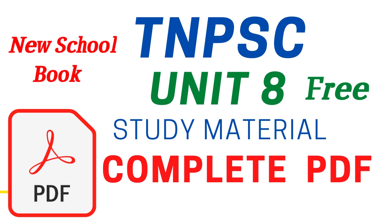 Tnpsc unit 8 study material in tamil