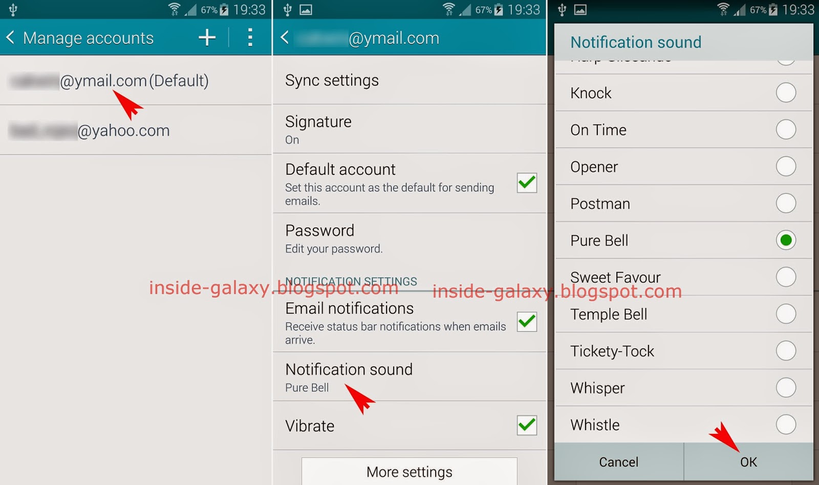 Inside Galaxy Samsung Galaxy S5 How to Change Email Message Tone in