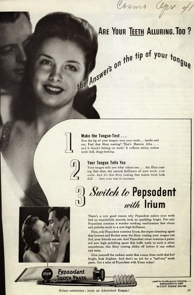 Amanda's Advertising Blog: Ad #2: Pepsodent with Irium